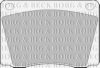 BORG & BECK BBP1011 Brake Pad Set, disc brake
